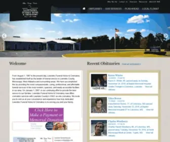 Lowndesfuneralhome.net(Lowndes Funeral Home & Crematory) Screenshot