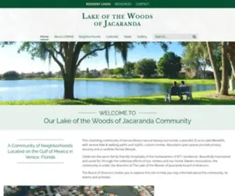 Lowofj.com(Lake of the Woods of Jacaranda) Screenshot