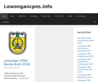 LowongancPNS.info(Lowongan CPNS) Screenshot