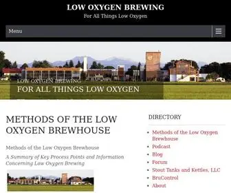 Lowoxygenbrewing.com(Methods of the Low Oxygen Brewhouse) Screenshot