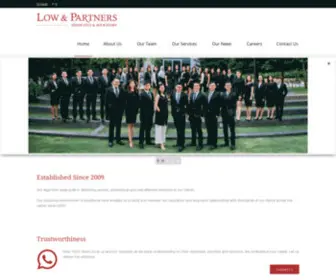 Lowpartners.com(Law Firm Malaysia) Screenshot