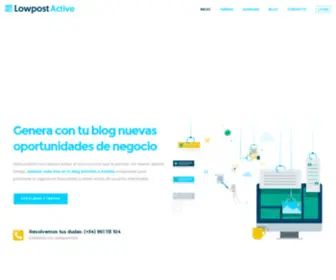 Lowpostactive.com(Redacción de contenidos para blog por suscripción) Screenshot