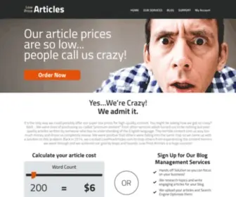 Lowpricearticles.com(Low Price Articles Home) Screenshot