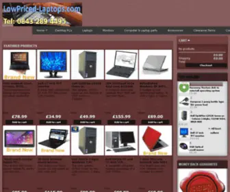 Lowpriced-Laptops.com(Lowpriced Laptops) Screenshot