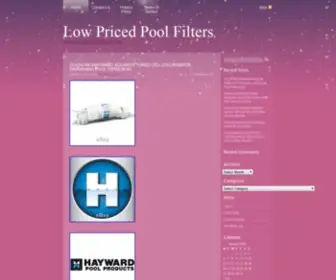 Lowpricedpoolfilters.com(Low Priced Pool Filters) Screenshot