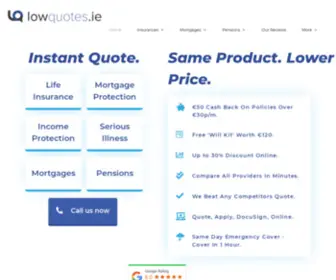 LowQuotes.ie(Insurance Broker) Screenshot