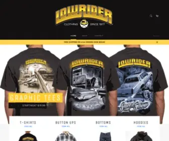 Lowriderclothing.com(Lowrider Clothing company) Screenshot