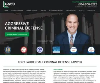 Lowry.legal(Fort Lauderdale Criminal Defense Lawyer) Screenshot