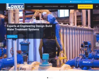 Lowryh2O.com(Lowry Engineering) Screenshot