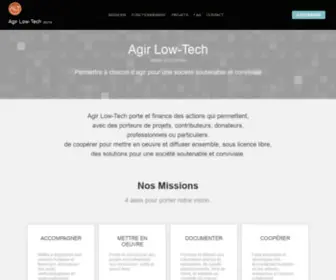 Lowtech.fr(Agir Low) Screenshot