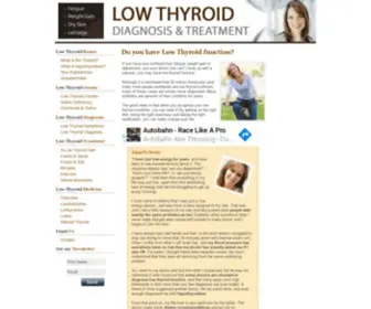 Lowthyroiddiet.com(Low Thyroid Diet) Screenshot