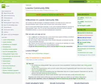 Loxwiki.eu(Loxone Community Wiki) Screenshot