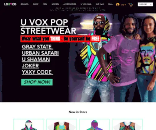Loxyco.com(Streetwear graphic tee) Screenshot