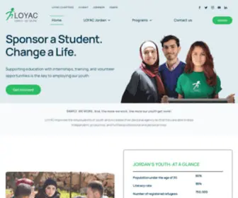 LoyacJordan.org(Sponsor a Student) Screenshot