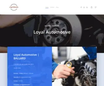 Loyalautorepair.com(Seattle based auto shop) Screenshot