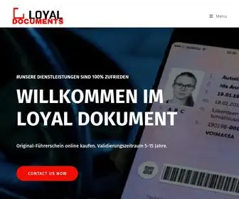 Loyaldocument.com(%WILLKOMMEN IM LOYAL DOKUMENT%) Screenshot