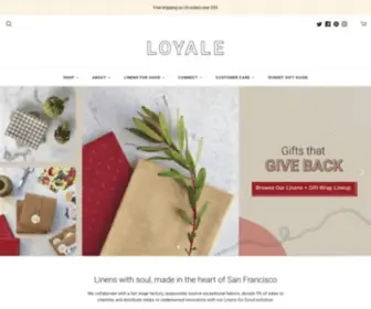 Loyalestudio.com(Mission-Driven Linens) Screenshot