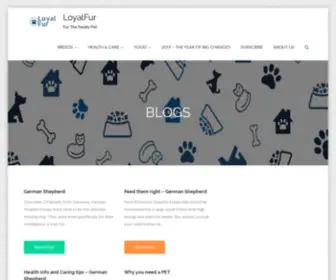 Loyalfur.com(For the family pet) Screenshot