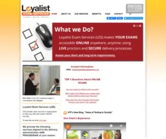 Loyalistexamservices.com(Loyalist Exam Services) Screenshot