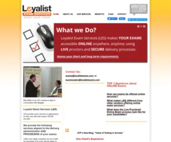 Loyalistexamsservices.com(Loyalist Exam Services) Screenshot