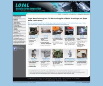 Loyalmfg.com(Loyal Manufacturing Corporation) Screenshot