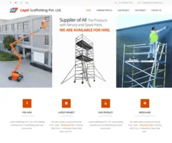 Loyalscaffold.com(Loyal Scaffoldings Pvt) Screenshot