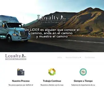 Loyalty.com.mx(Servicios de Trasportación) Screenshot