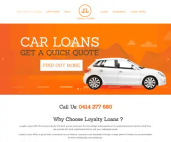 Loyaltyloans.com.au(Loyalty Loans) Screenshot