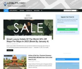 Loyaltylobby.com(Travel Programs Maximized) Screenshot