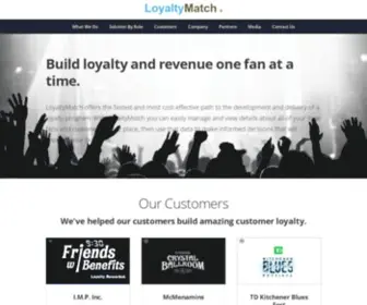 Loyaltymatch.com(Provider of cloud) Screenshot