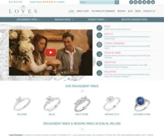 Loyesdiamonds.ie(Engagement Rings Dublin) Screenshot