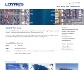 Loynes.com.au(Home) Screenshot