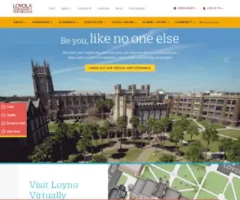 Loyno.edu(Loyola University) Screenshot