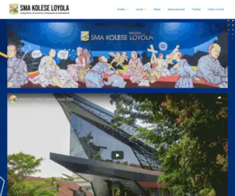 Loyola-SMG.sch.id(Situs Resmi SMA Kolese Loyola) Screenshot