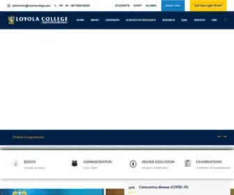 Loyolacollege.edu(Loyola College) Screenshot