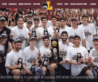 Loyolaramblers.com(Loyola University Chicago Athletics) Screenshot