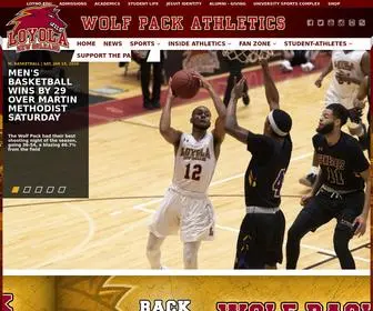 Loyolawolfpack.com(Loyola University New Orleans) Screenshot