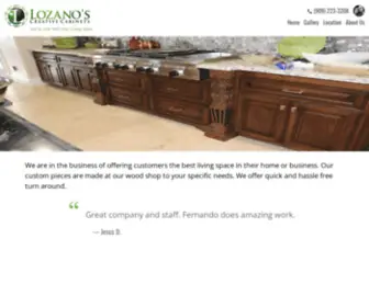 Lozanoscreativecabinets.com(Lozano's Creative Cabinets) Screenshot