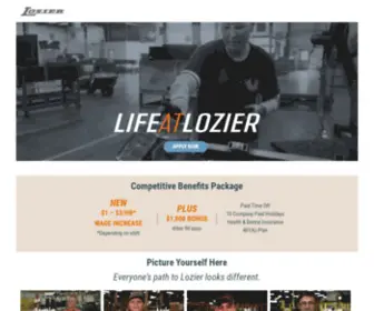 Loziercareers.com(Join our team at Lozier) Screenshot