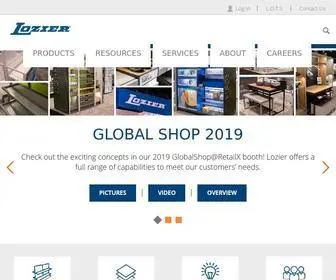 Lozier.com(Retail Fixtures) Screenshot