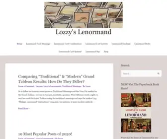 Lozzyslenormand.com(Lozzy's Lenormand) Screenshot