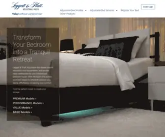 Lpadjustablebases.com(Leggett & Platt Adjustable Beds) Screenshot