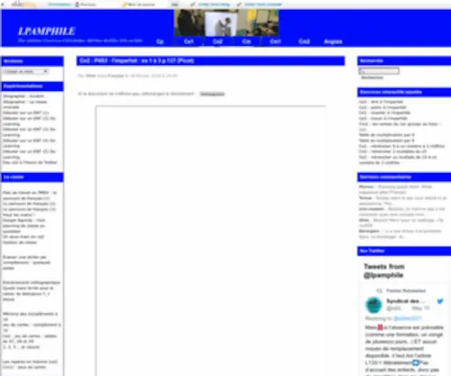 Lpamphile.fr(Des centaines d'exercices à télécharger) Screenshot