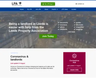 Lpa.org.uk(The Leeds Property Association) Screenshot