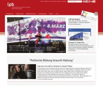LPB-BW.de(Landeszentrale für politische Bildung Baden) Screenshot