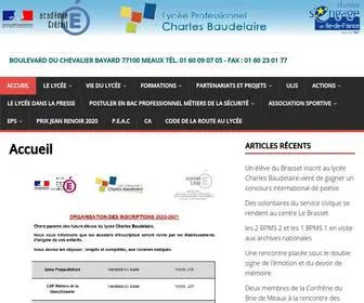 Lpbaudelaire.fr(Accueil) Screenshot