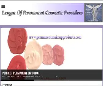 LPCP.org(League of Permanent Cosmetic Providers) Screenshot