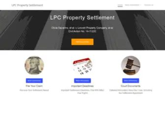 LPCpropertysettlement.com(LPC Property Settlement) Screenshot