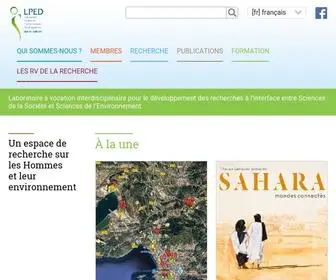 Lped.fr(Laboratoire Population Environnement Développement) Screenshot