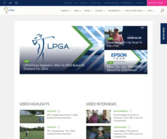 Lpga.com(Ladies Professional Golf Association) Screenshot